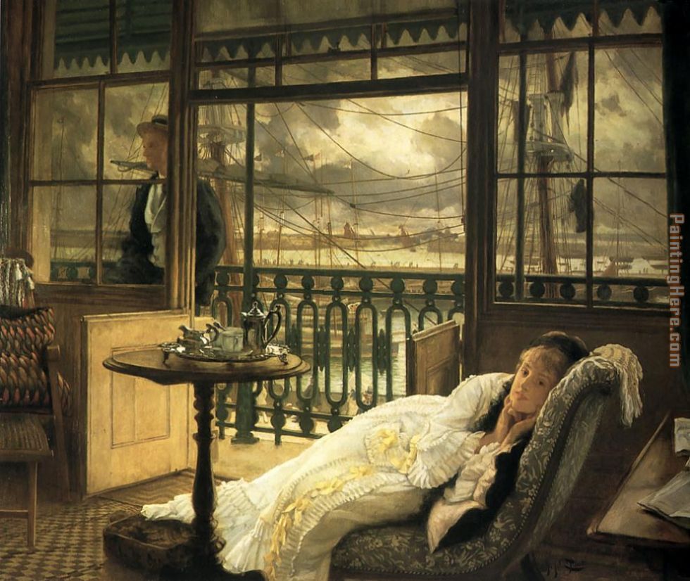 A Passing Storm painting - James Jacques Joseph Tissot A Passing Storm art painting